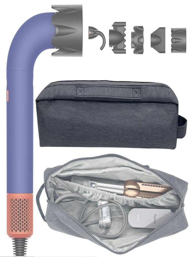 Honlyn Travel Case Compatible with Supersonic r Hair Dryers, Portable Supersonic Travel Storage Bag, Carrying Case Organizer for Shark Flexstyle and Attachments - Image 1